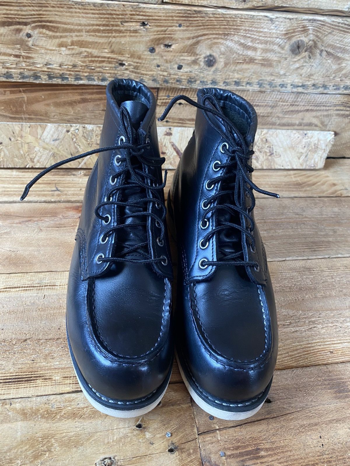 Red wing blue moc toe sales