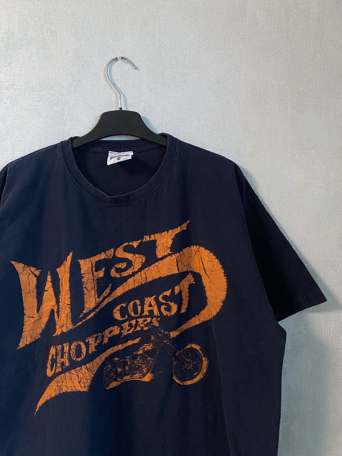 Vintage × West Coast Choppers 🔥WEST COAST CHOPPERS BIG LOGO T-SHIRT NAVY Size US L / EU 52-54 / 3 - 2 Thumbnail