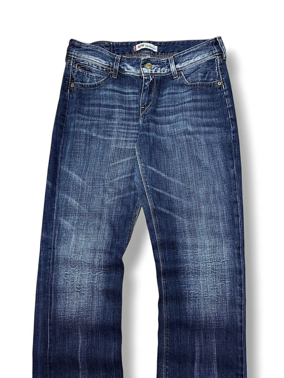 Levi's Levi's Vintage Straight Fit Distressed Faded Blue Jeans Size US 31 - 2 Thumbnail