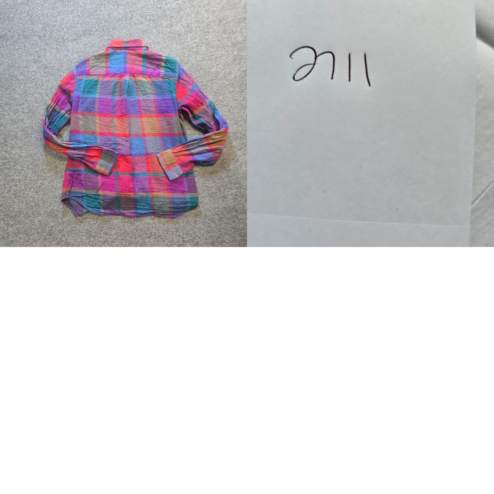 Vintage LL Bean Signature Top Womens Size 8 Pink Purple Plaid Flannel Button Up Casual Size M / US 6-8 / IT 42-44 - 8 Thumbnail