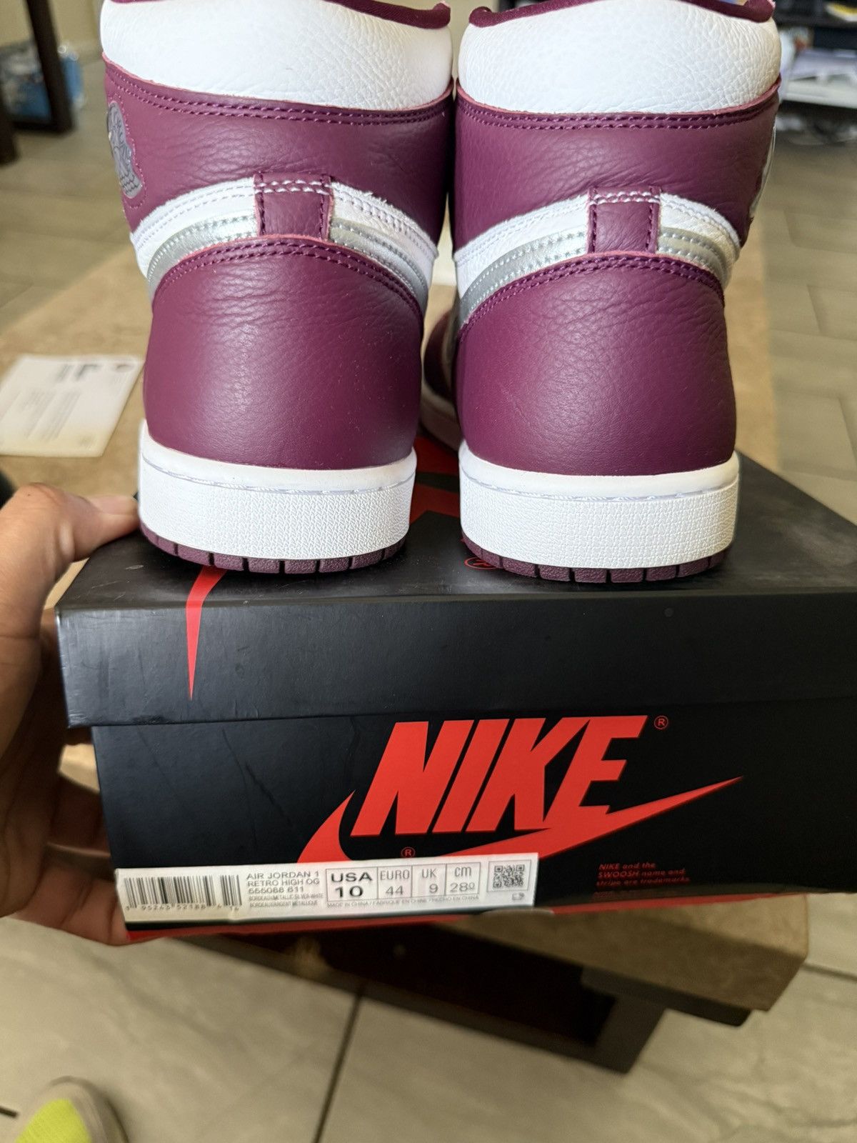 Jordan Brand Jordan 1 bordeaux Size US 10 / EU 43 - 9 Thumbnail