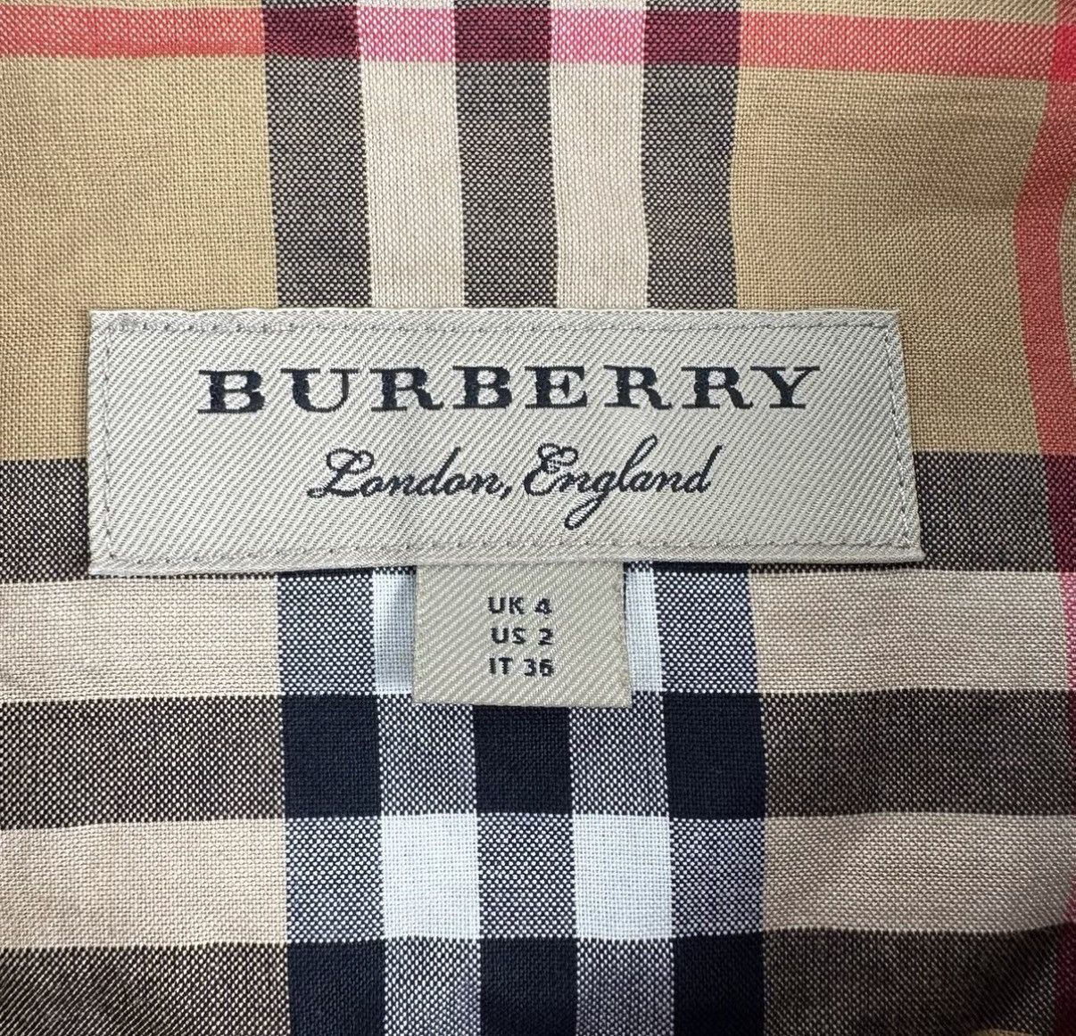 Burberry Burberry Classic Check Short Sleeve Shirt K12 Size US XS / EU 42 / 0 - 4 Thumbnail