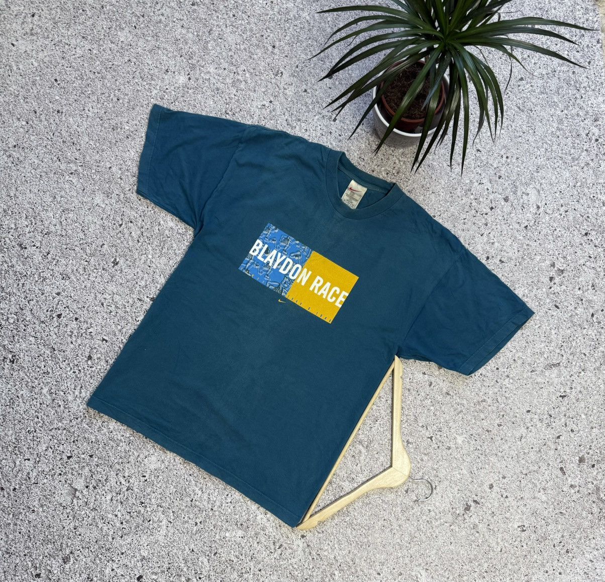 Nike × Vintage Vintage 1999 Nike The Blaydon New Castle Running T-shirt Size US XXL / EU 58 / 5 - 1 Thumbnail