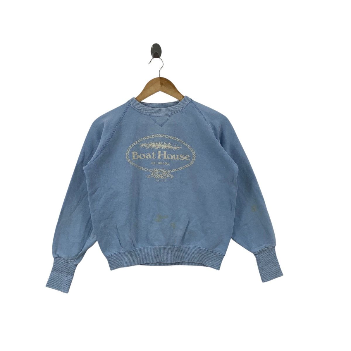 Boathouse Vintage 90’ BOAT HOUSE JAPAN Joymark Blue Sweatshirt Sweater Size M / US 6-8 / IT 42-44 - 3 Thumbnail