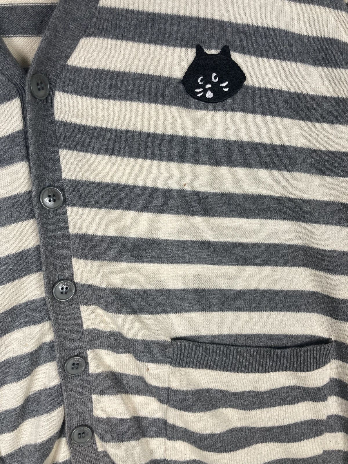 Ne-Net Vintage Né-Net Issey Miyake Cat Logo Stripe Cardigan Size 3 Size L / US 10 / IT 46 - 6 Thumbnail
