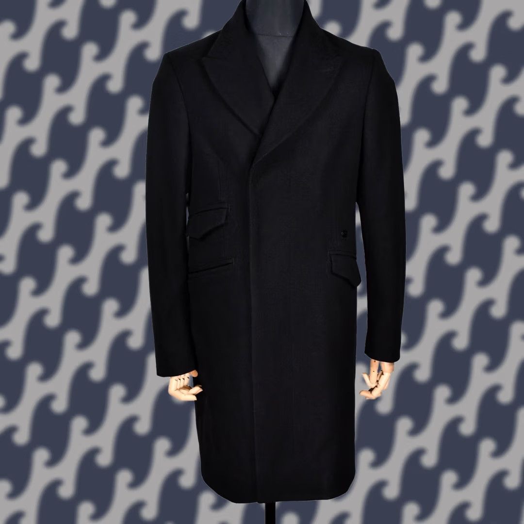 G-Star G-Star Raw Midnight Coat Jacket Long Mens L Black Wool Overcoat Size US L / EU 52-54 / 3 - 1 Thumbnail