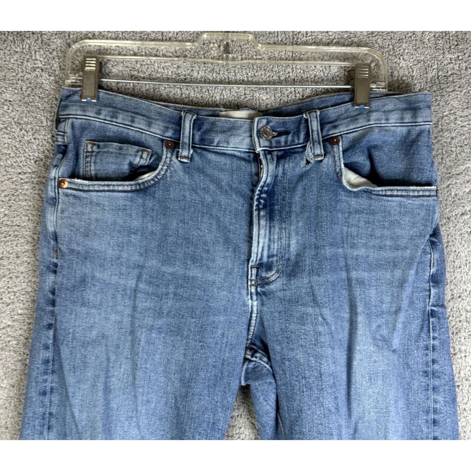 Everlane Everlane Jeans Slim Fit 31x30 Denim Blue Cotton City Preppy Mens Regular 5-Pocket Design Jeansomer Size US 31 - 7 Thumbnail
