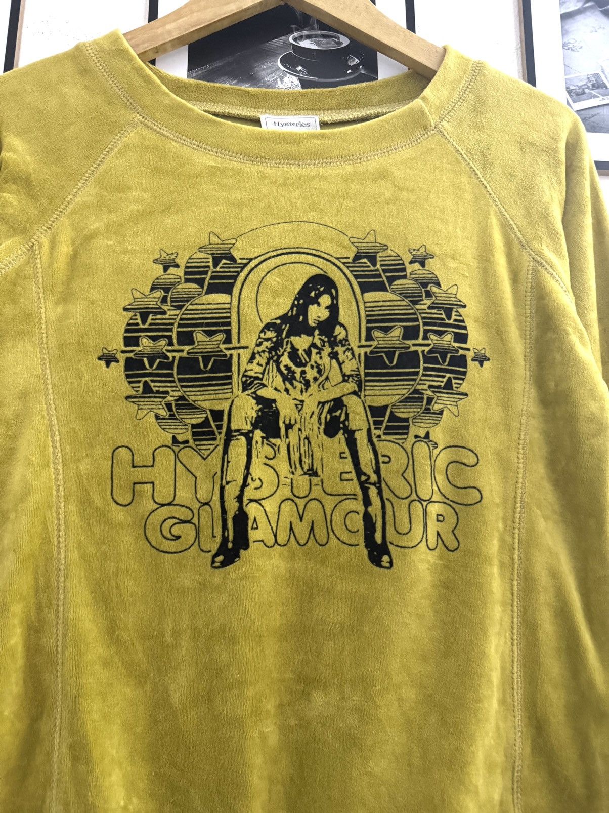 Hysteric Glamour Vintage 90s Hysteric Glamour Velvet Sweatshirt Size US S / EU 44-46 / 1 - 2 Thumbnail