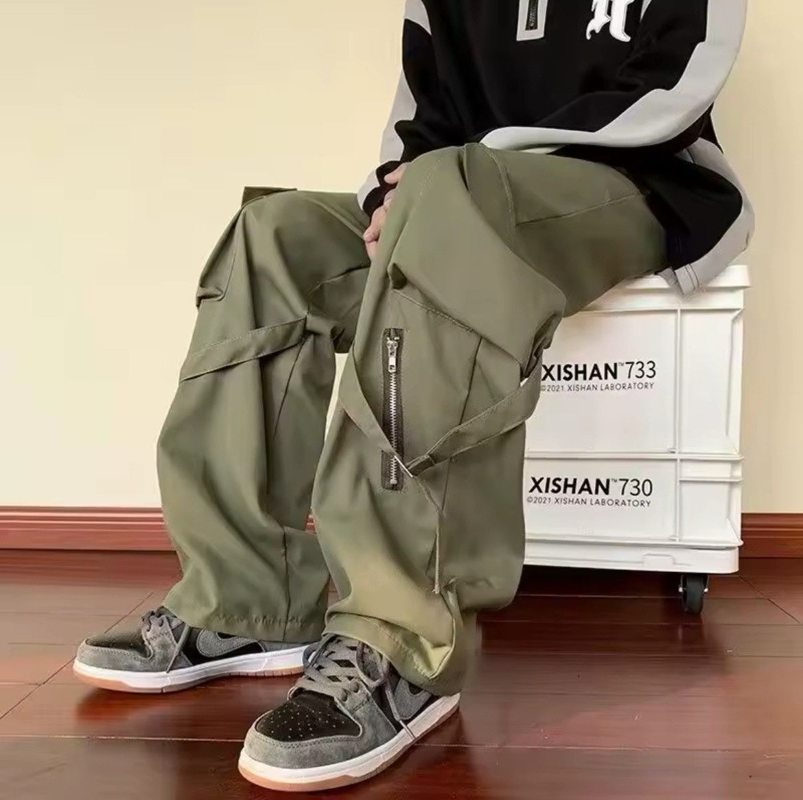 Japanese Brand × Vintage Japanese Streetwear Baggy Pants Size US 32 / EU 48 - 1 Thumbnail
