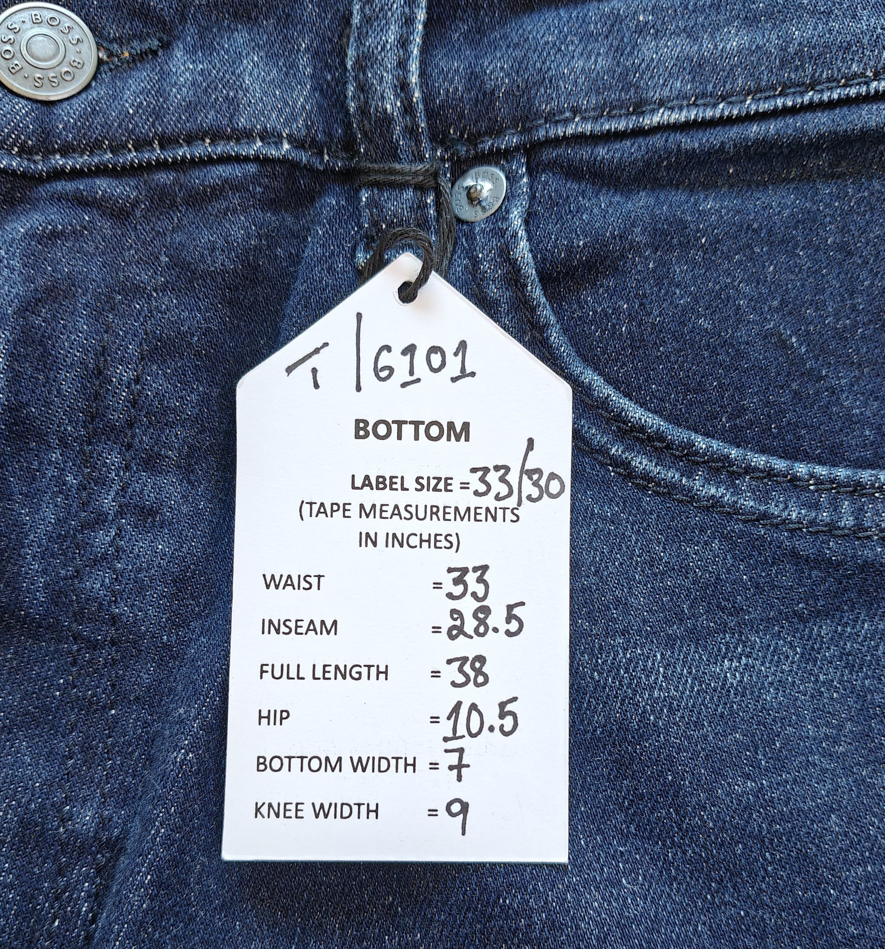 Hugo Boss HUGO BOSS RE.MAINE Regular fit Jeans Free Shipping T/6101 Size US 33 - 12 Thumbnail