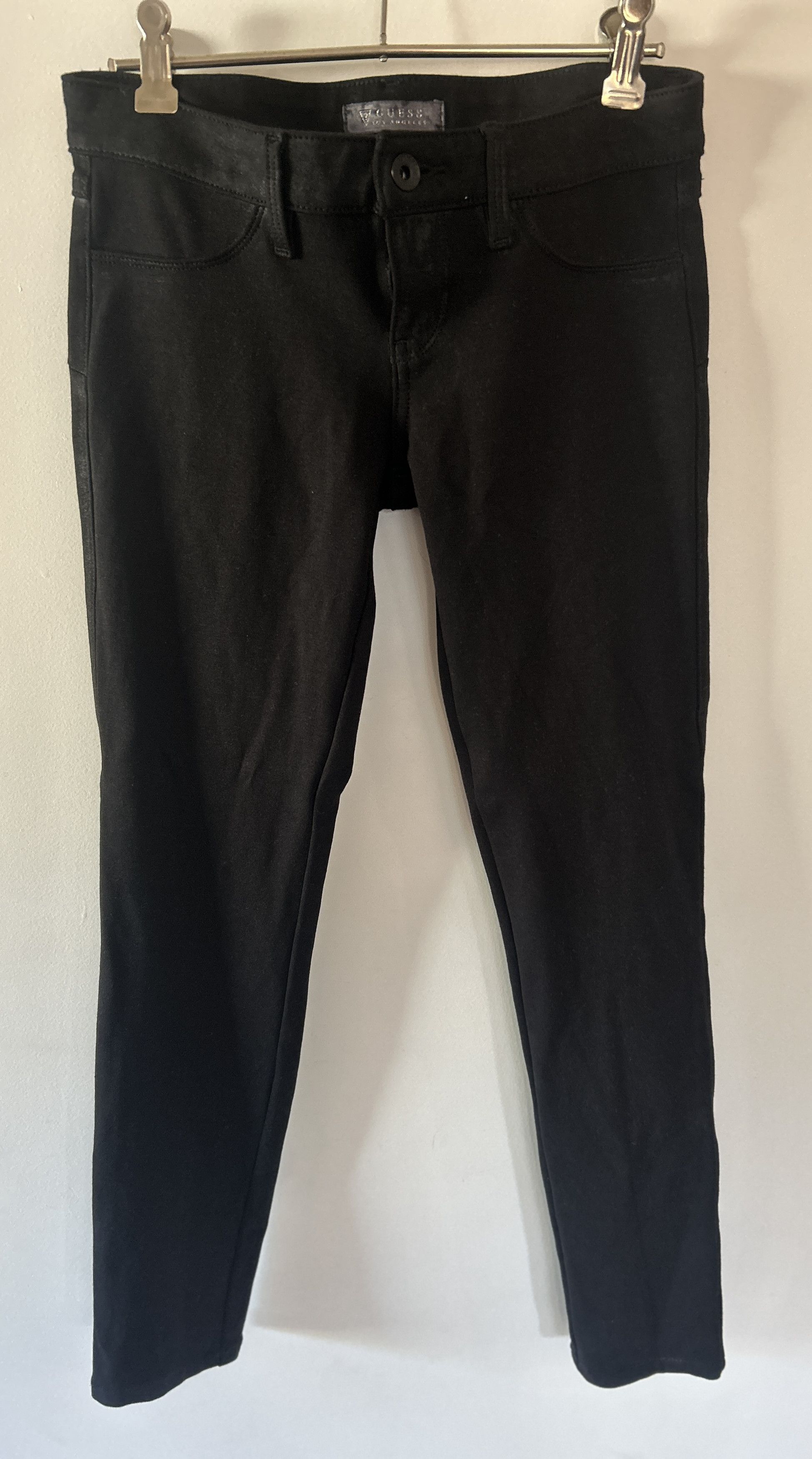 Guess Guess 'Low Rise' Stretchy Skinny Fit Black Pants Size 26" / US 2 / IT 38 - 1 Thumbnail