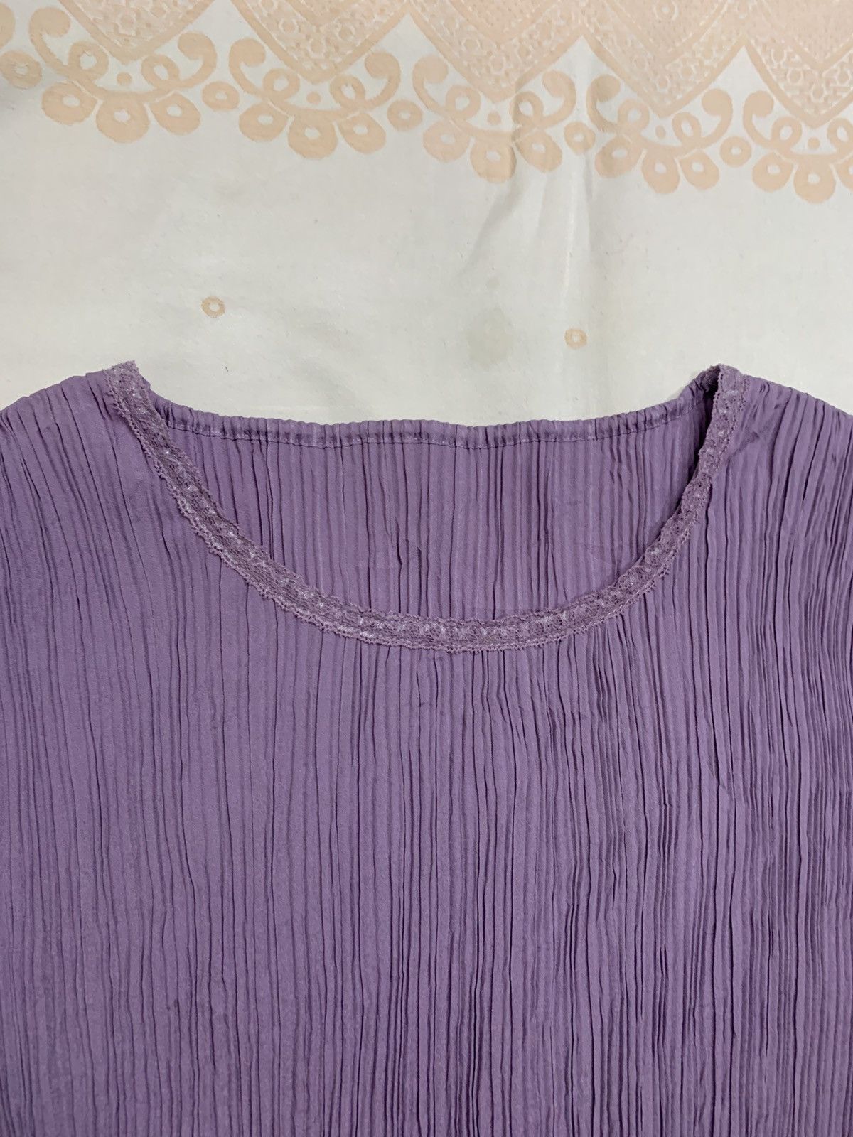 Japanese Brand Inner Pleats Issey Miyake Style Top Size L / US 10 / IT 46 - 3 Thumbnail