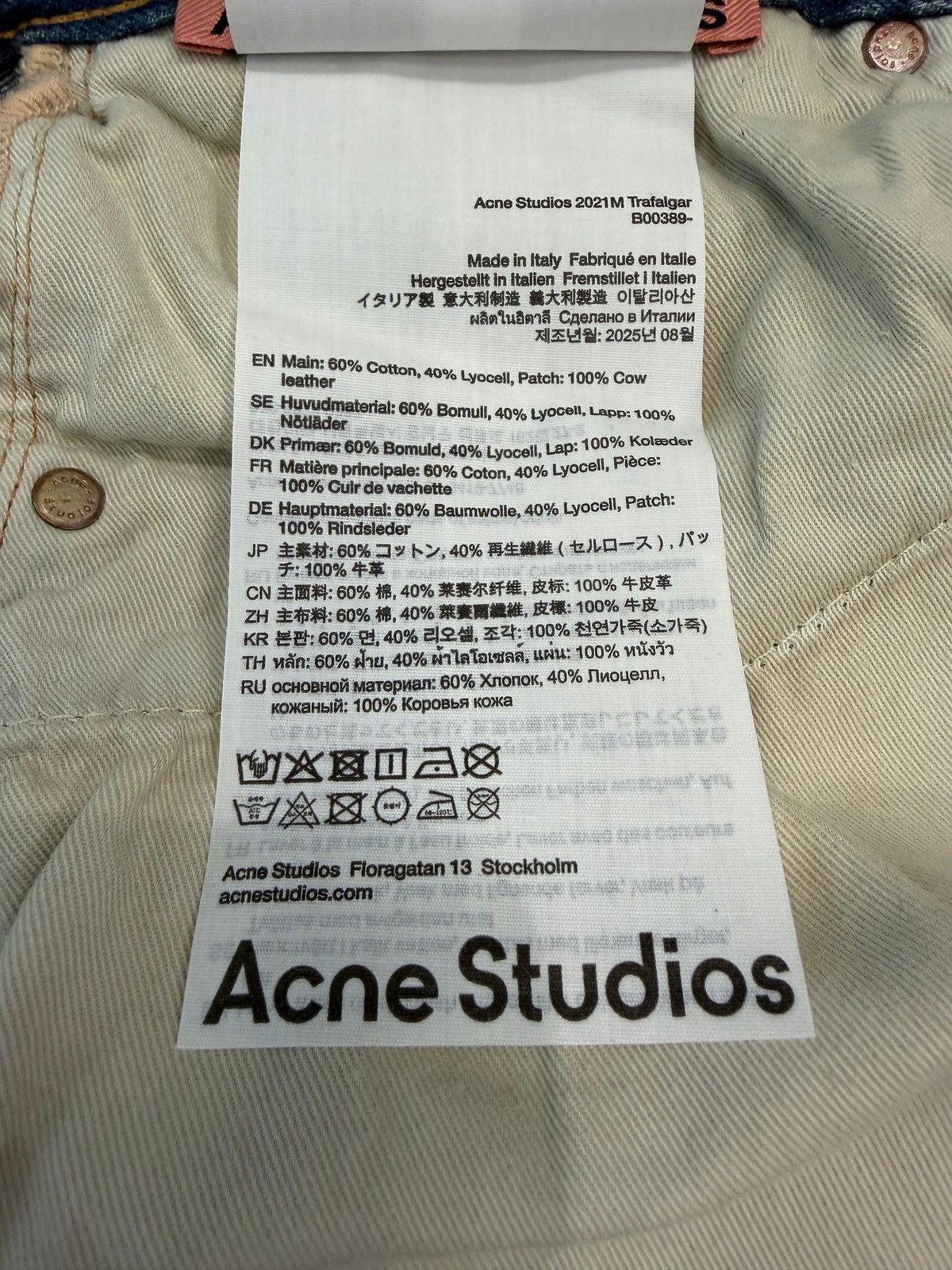 Acne Studios ACNE STUDIOS - 2021M Trafalgar Light Blue Size US 30 / EU 46 - 5 Thumbnail