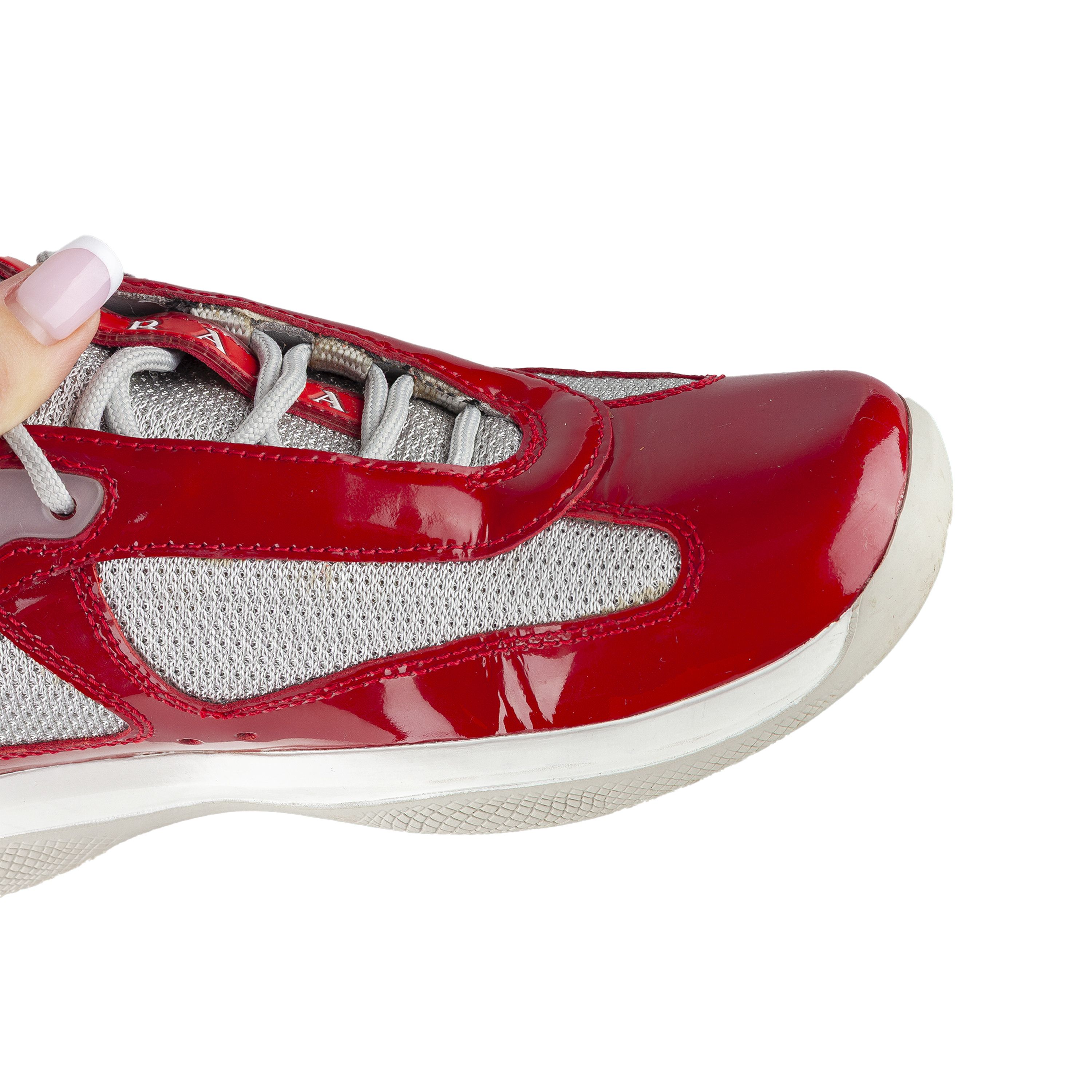 Prada Prada America’s Cup Red Vintage Sneakers (35.5 IT / 36,5 EU) Size US 5.5 / IT 35.5 - 10 Thumbnail