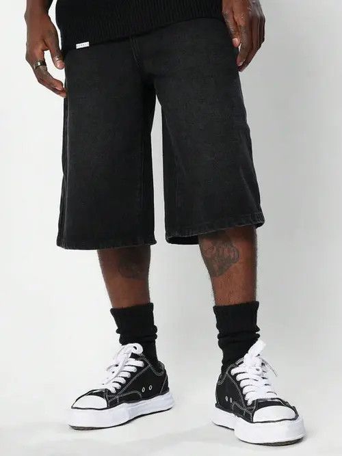 Jean Denim Jeans Regular Fit Shorts Jorts Size US 33 - 4 Thumbnail
