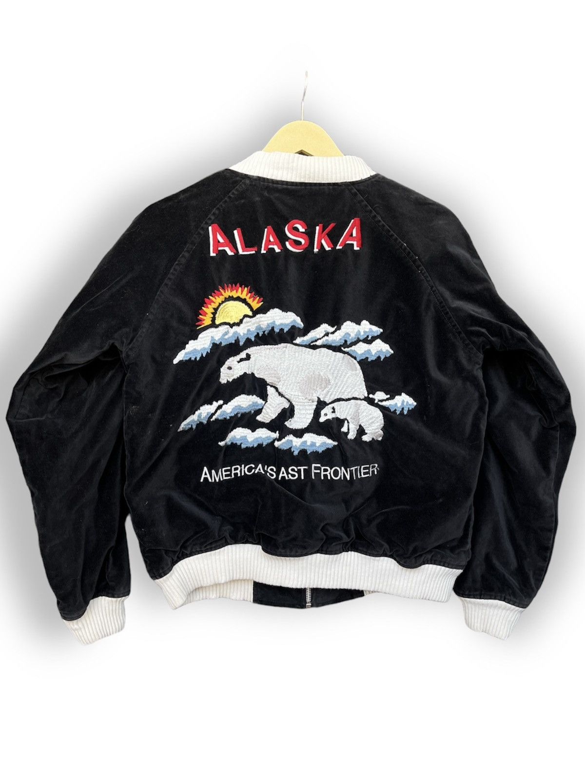 Toyo Enterprises × Vintage Vintage WW2 Velvet Sukajan Embroidery Japan Bomber Jacket Size US M / EU 48-50 / 2 - 2 Thumbnail