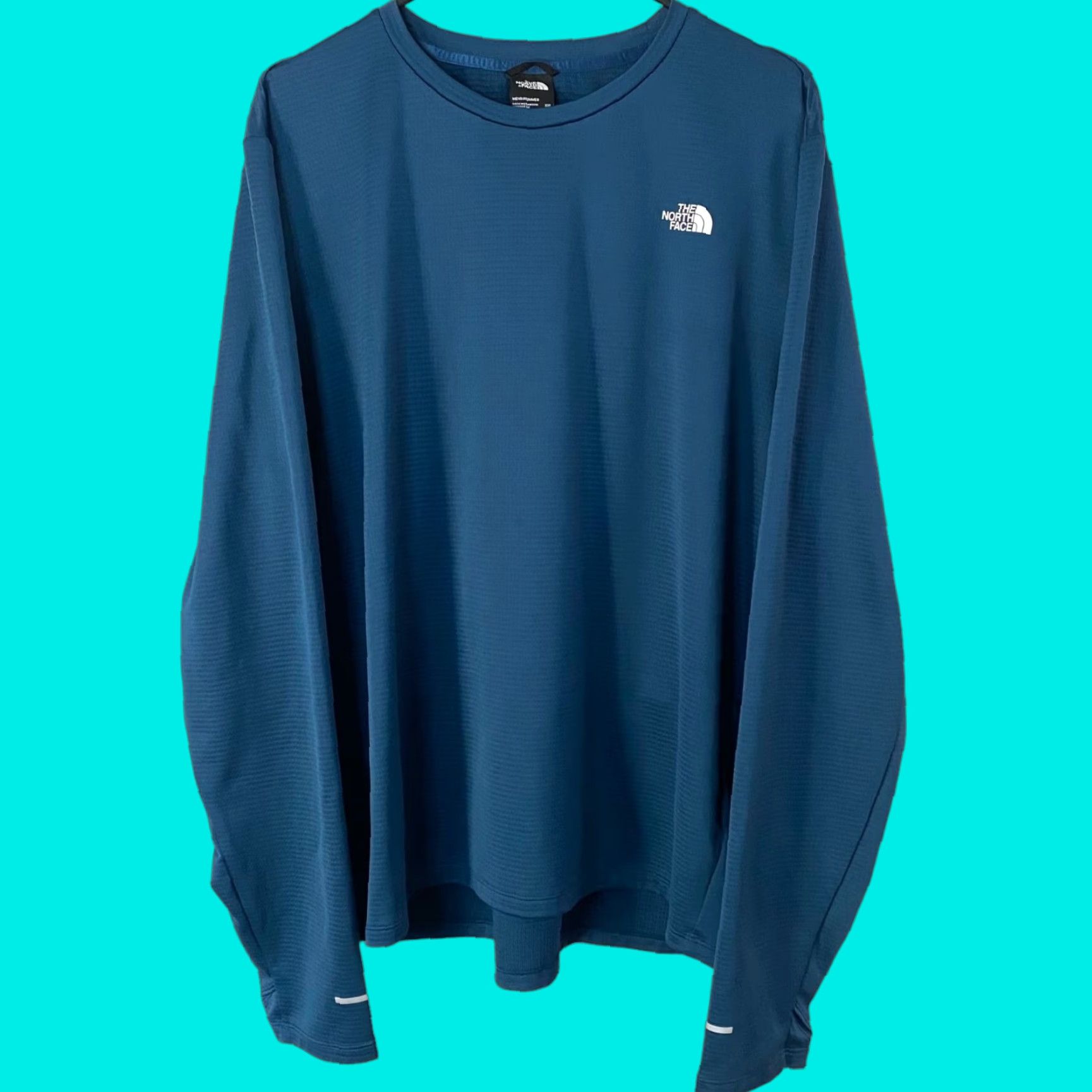The North Face The North Face Crewneck Shirt Blue Men's Medium Long Sleeve Thumb Holes Size US XXL / EU 58 / 5 - 1 Thumbnail