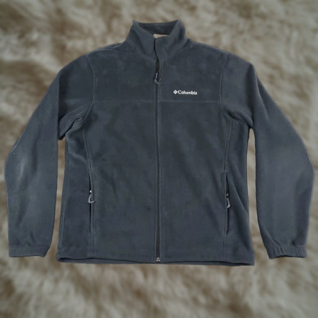 Vintage Columbia Jacket Mens Medium Black Fleece Casual Full Zip Up Winter Sweater Size US M / EU 48-50 / 2 - 1 Thumbnail