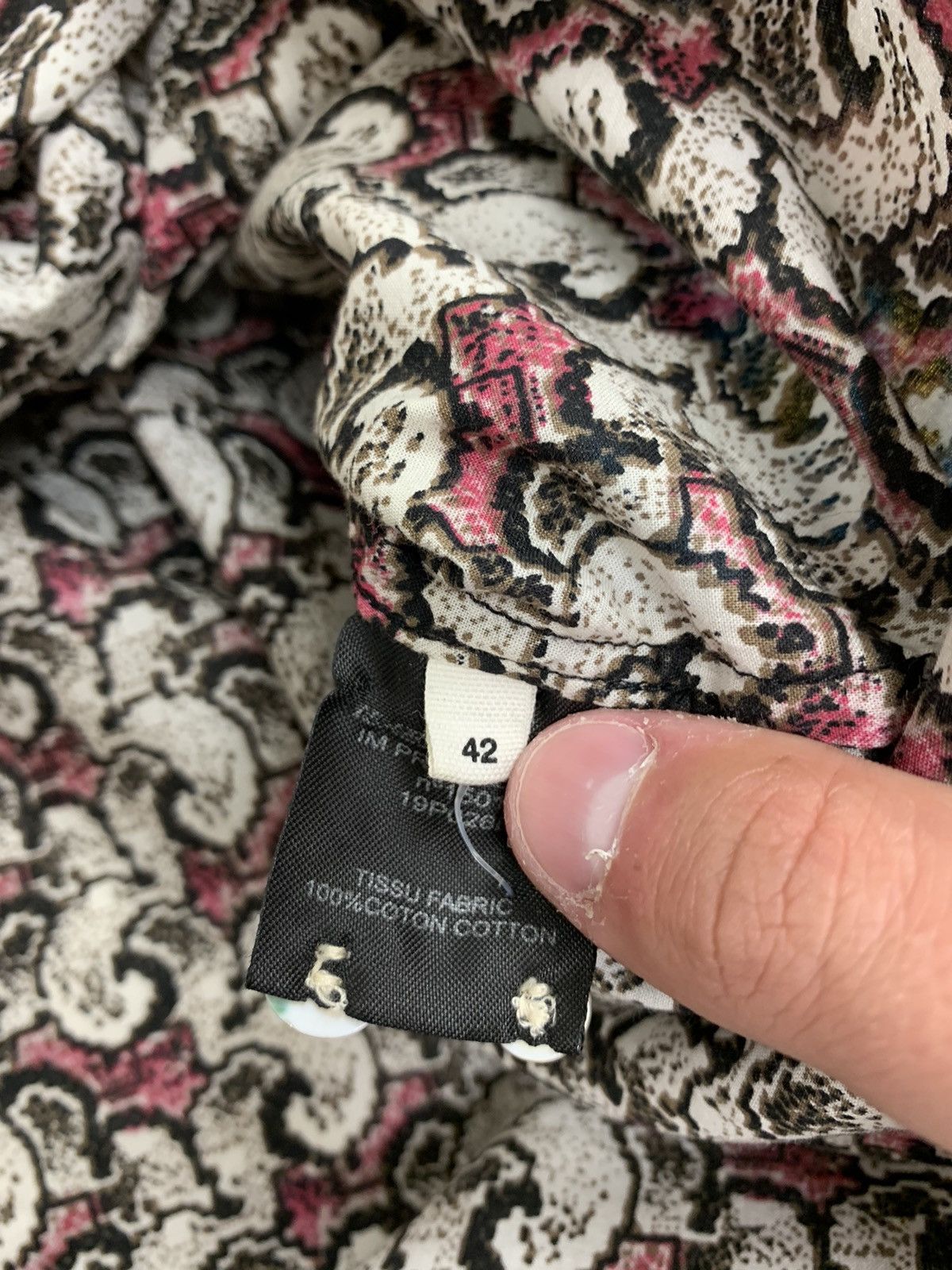 Designer × Isabel Marant Etoile × Vintage Vintage Isabel Marant Floral Printed Flowers Designer Shirt Size M / US 6-8 / IT 42-44 - 15 Thumbnail