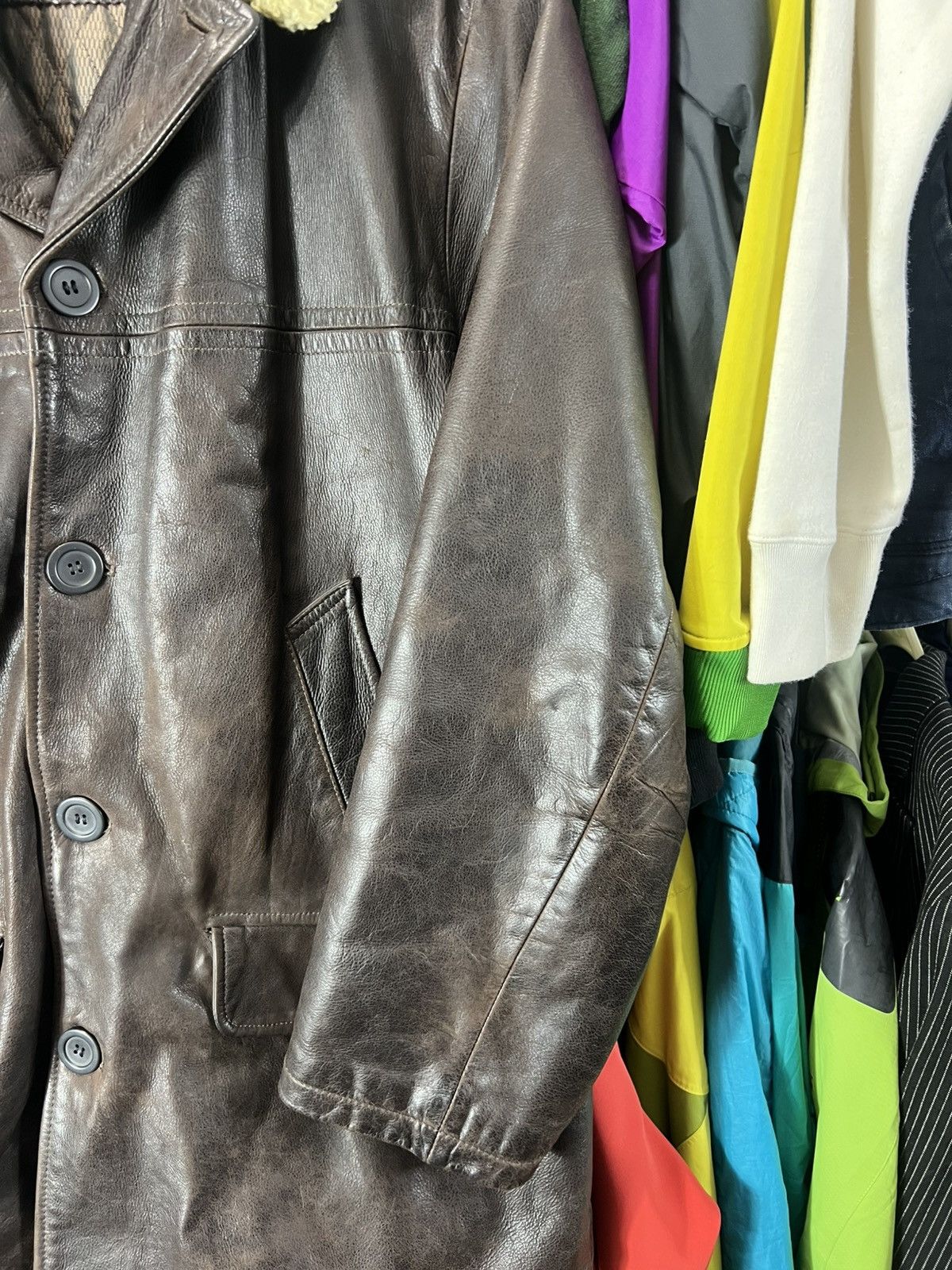 Marlboro Vintage Malboro Fur Leather Hype Y2K Jacket Size US XL / EU 56 / 4 - 3 Thumbnail