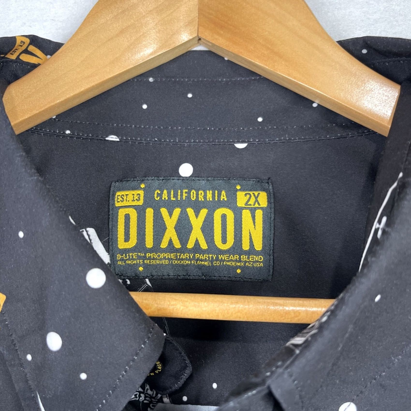 Vintage Dixxon Flannel Co. Shirt Mens 2XL Black California Lowrider D-Lite Short Sleeve Pocket Button-Up Collar-Down Classic All Seasons Pockets 2XL Mens Size US XXL / EU 58 / 5 - 5 Thumbnail