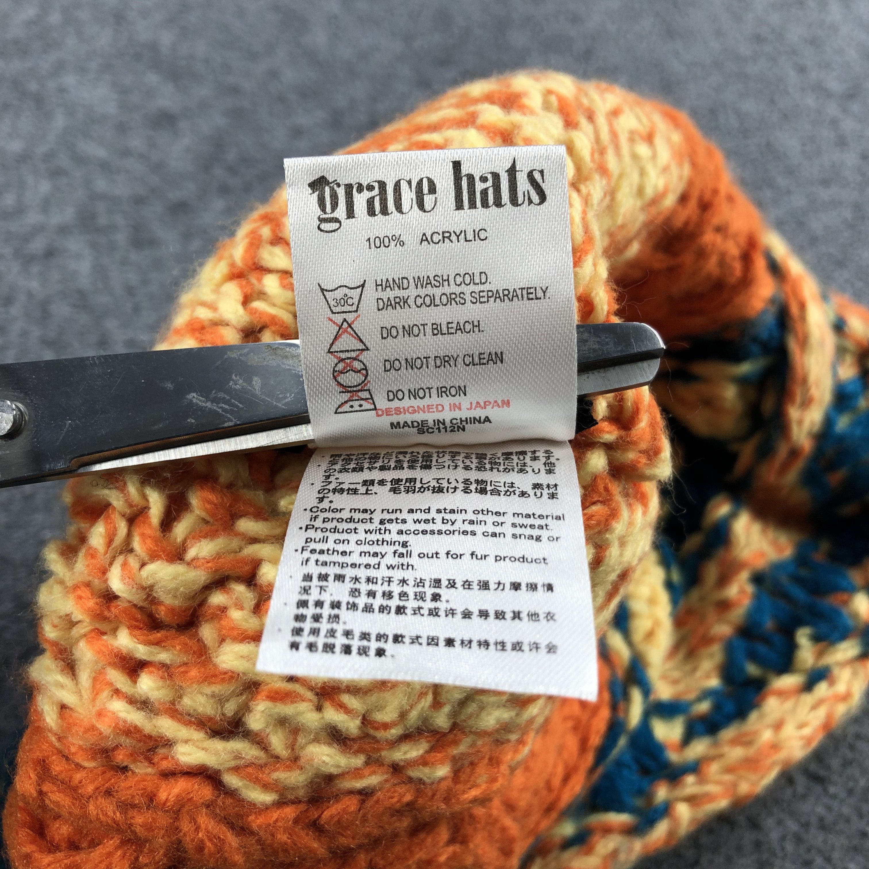 Japanese Brand Unknown Grace Hats Knitted Slouchy Beanie Snowcap B334 Size ONE SIZE - 6 Thumbnail
