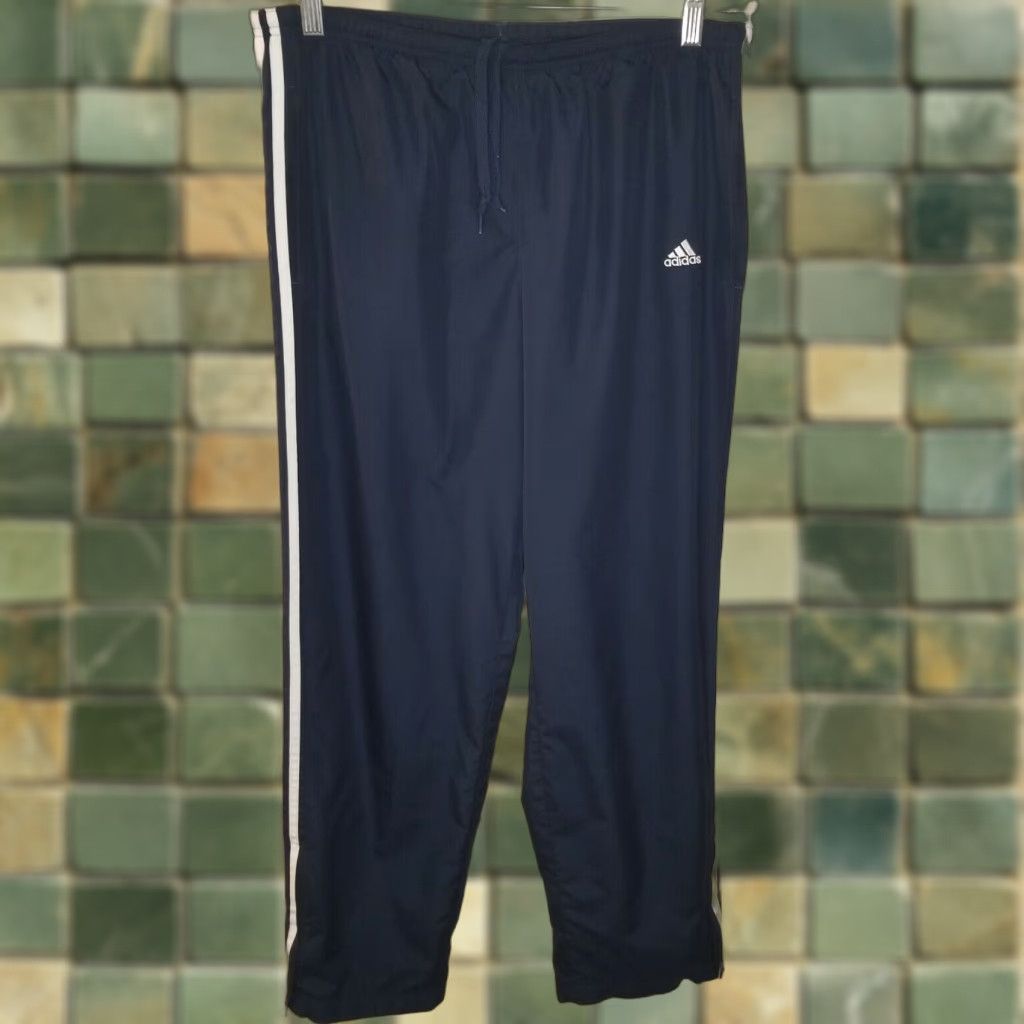 Adidas VINTAGE Adidas Men’s Track Pants Activewear L Blue Sportswear Size US 33 - 1 Thumbnail