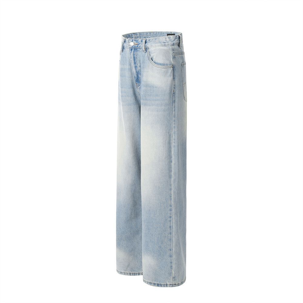 Japanese Brand × Jean Blue gradient wash vintage loose wide-leg straight jeans Size US 32 / EU 48 - 2 Thumbnail