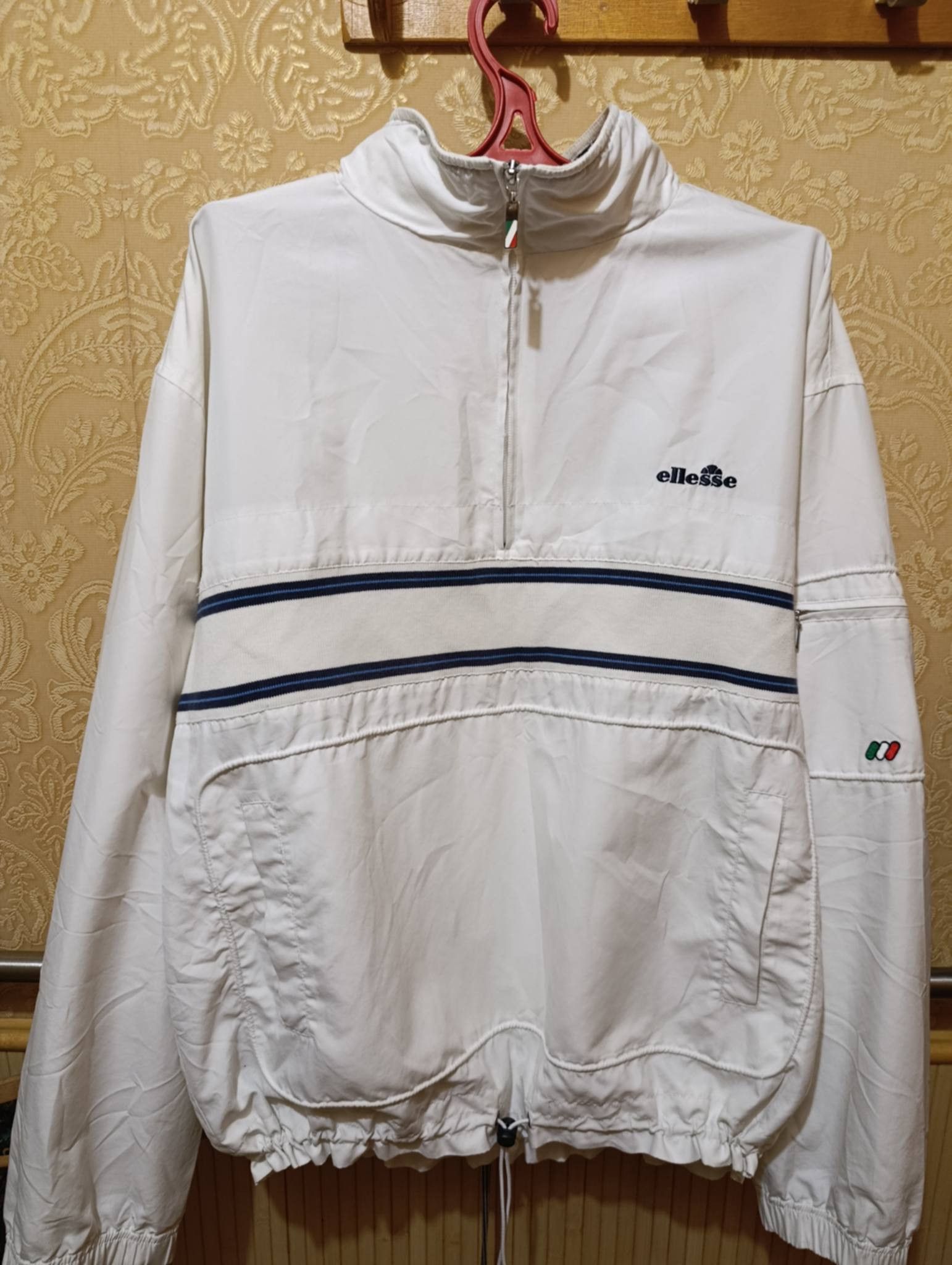 Ellesse Ellesse White Half Zip Windbreaker Jacket XL Vintage Style Size US XL / EU 56 / 4 - 1 Thumbnail