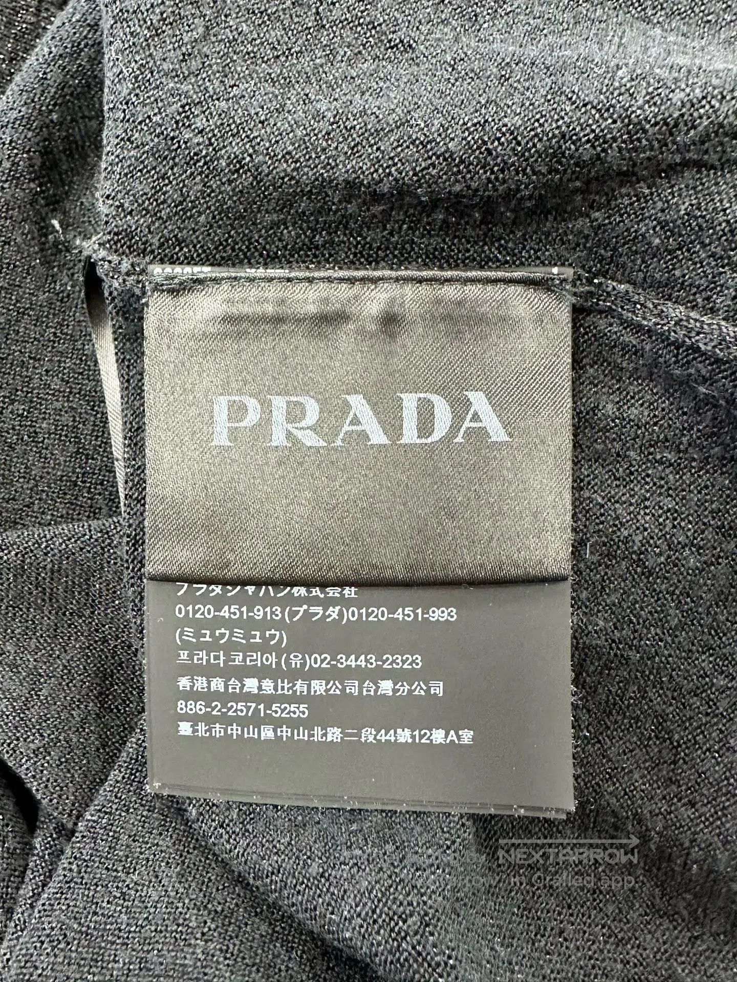Prada Prada Black Letter Logo Wool Knit Sweater| Size US M / EU 48-50 / 2 - 4 Thumbnail