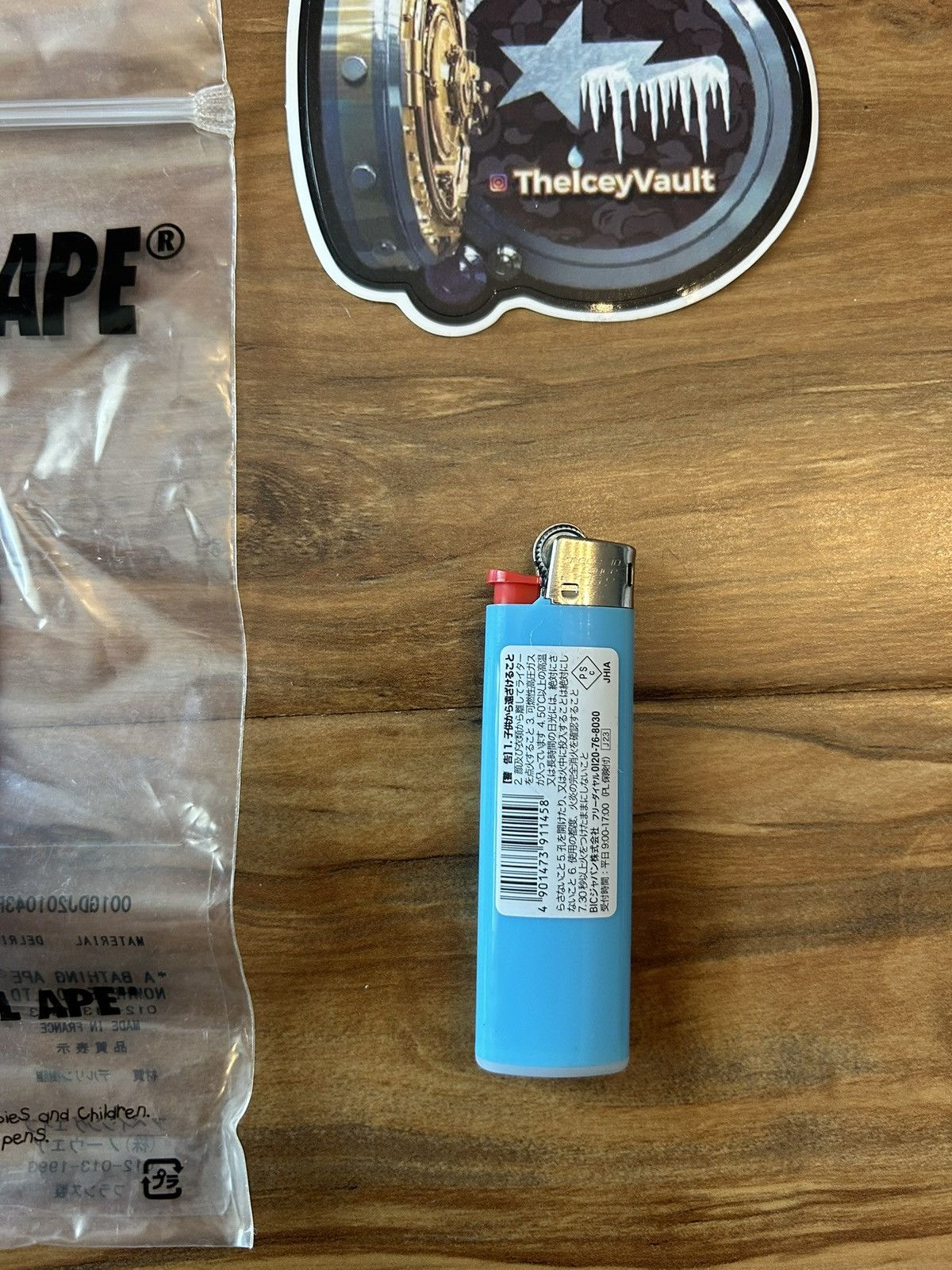 Bape NEW Bape Light Blue Camo Slim Bic Lighter Size ONE SIZE - 3 Thumbnail