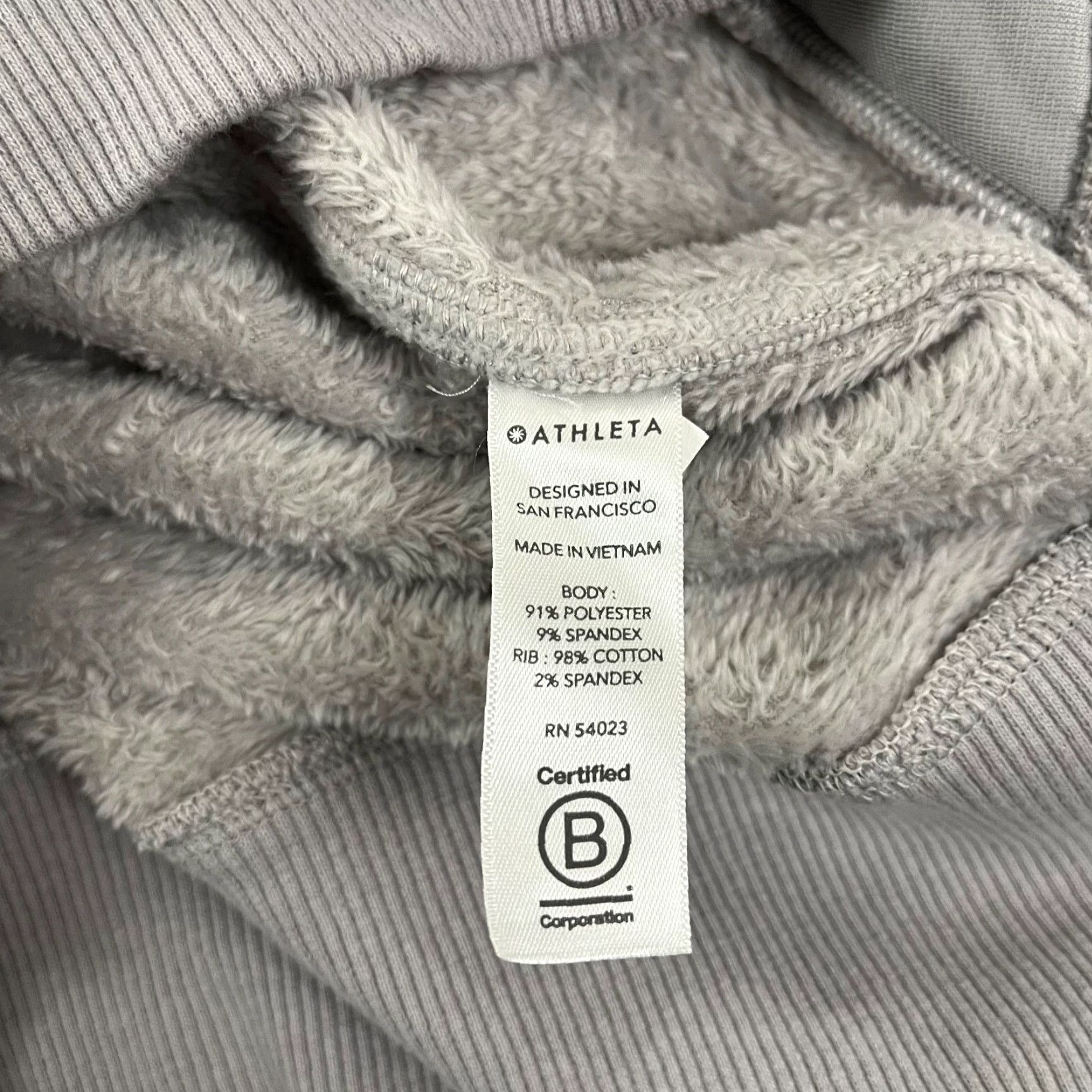 Athleta Athleta Hoodie Womens Small Gray Velour Triumph Double Cozy Gray 511432 Size S / US 4 / IT 40 - 7 Thumbnail