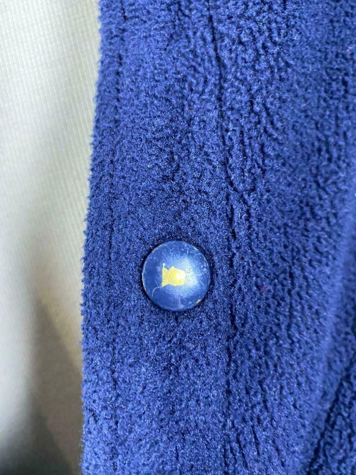 Polo Ralph Lauren Polo Ralph Lauren Blue Big Logo Snap Fleece Jacket Size S Size S / US 4 / IT 40 - 9 Thumbnail