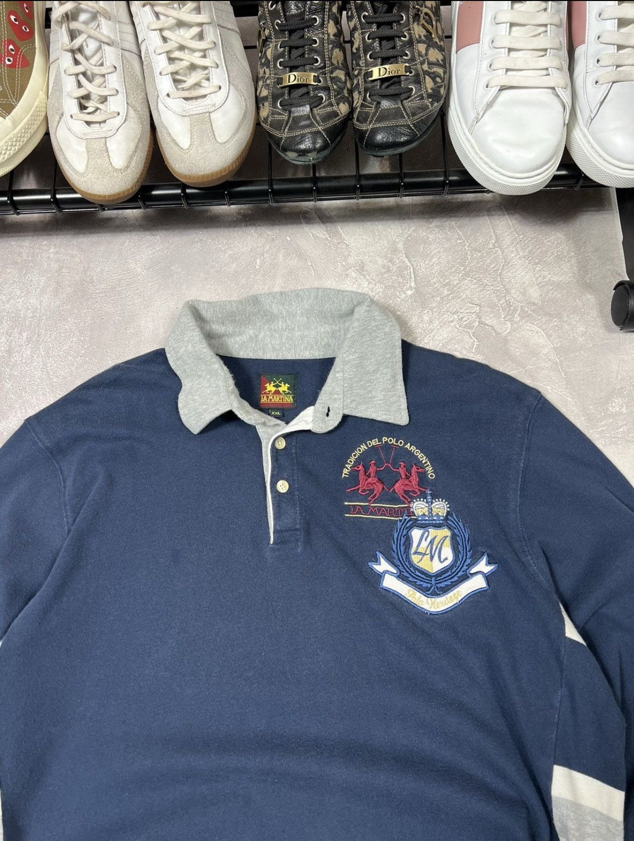 Vintage Vintage La Martina Rugby Sweatshirt Size US XL / EU 56 / 4 - 3 Thumbnail