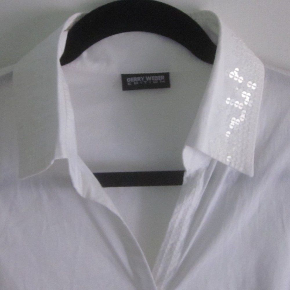Weber Gerry Weber White Blouse M / L Size M / US 6-8 / IT 42-44 - 8 Thumbnail