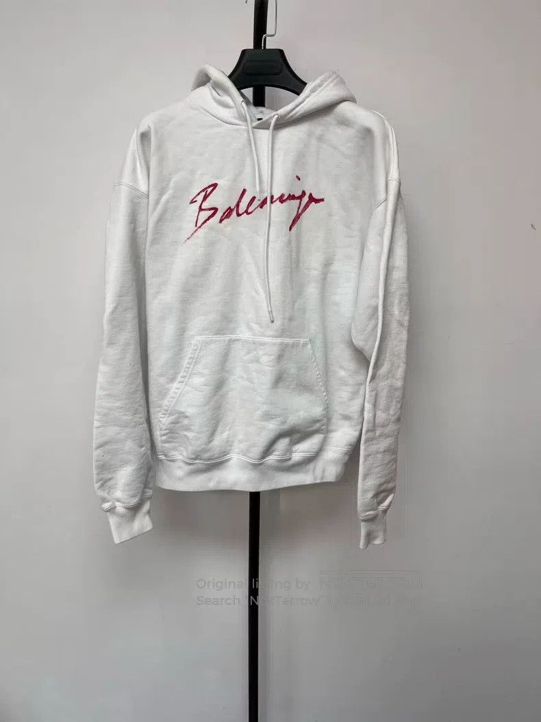 Balenciaga Balenciaga Classic Logo Marked Hooded Long Sleeve Sweatshi Size XS / US 0-2 / IT 36-38 - 1 Thumbnail