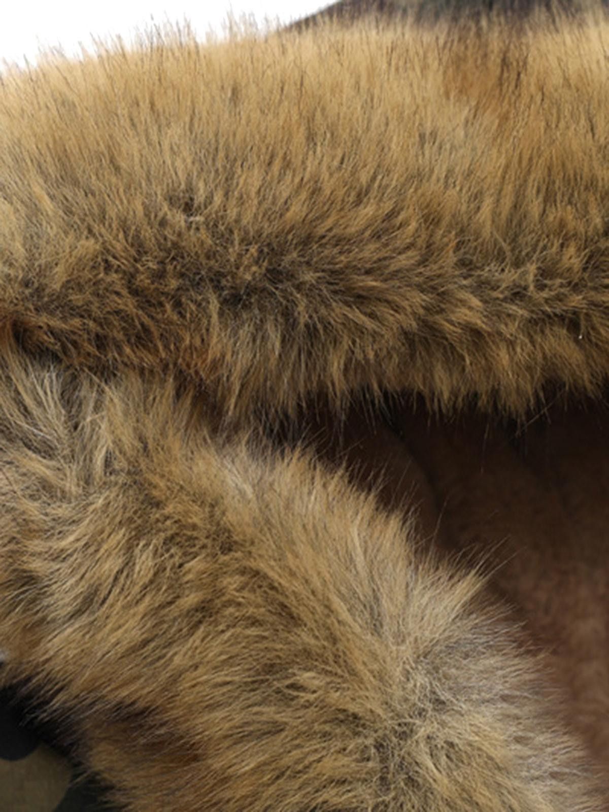 Japanese Brand Camouflage Fur Hooded Bomber Jacket, Camo Winter Coat Size M / US 6-8 / IT 42-44 - 6 Thumbnail