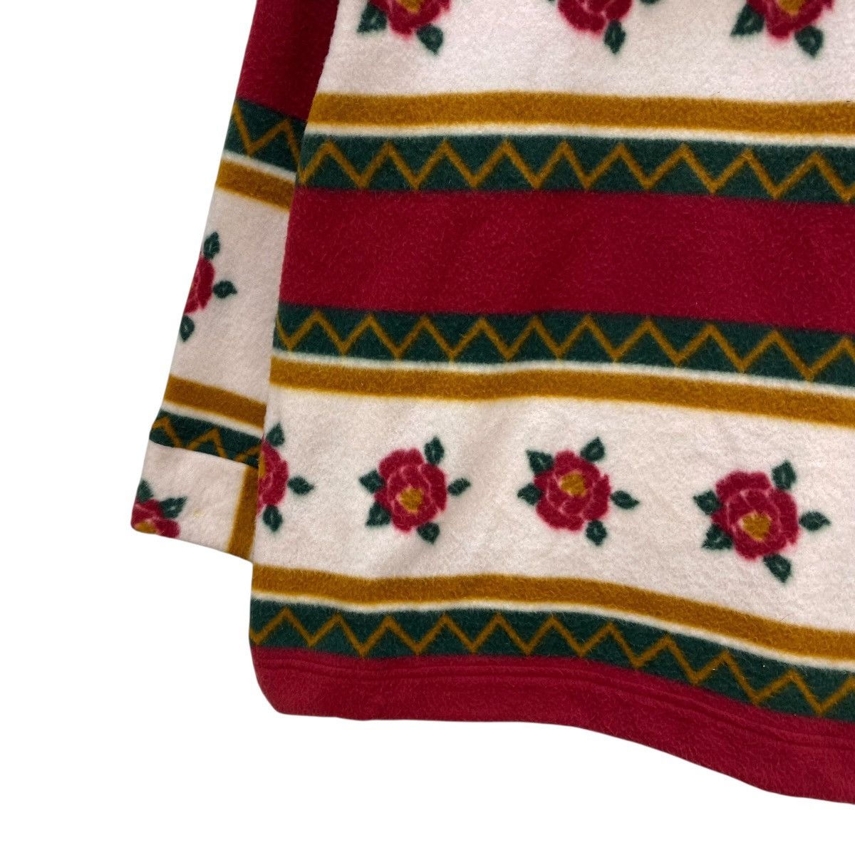 Otto 🔥 Vintage OTTO Sumisho floral design half-zipper fleece Size US M / EU 48-50 / 2 - 7 Thumbnail