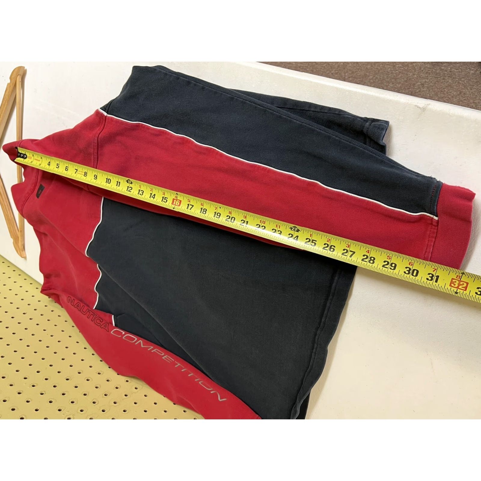 Nautica VINTAGE Nautica Competition Sweatshirt Long Sleeve Pull Over 1/4 Zip XL Red Black Mens Size US XL / EU 56 / 4 - 7 Thumbnail