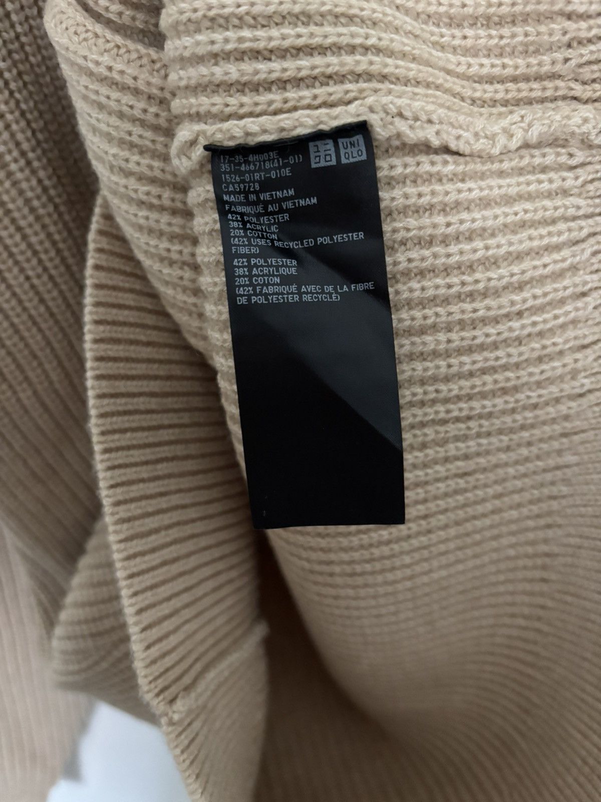 Uniqlo UNIQLO Textured Knit Cardigan – Minimalist Waffle Sweater Size US S / EU 44-46 / 1 - 4 Thumbnail