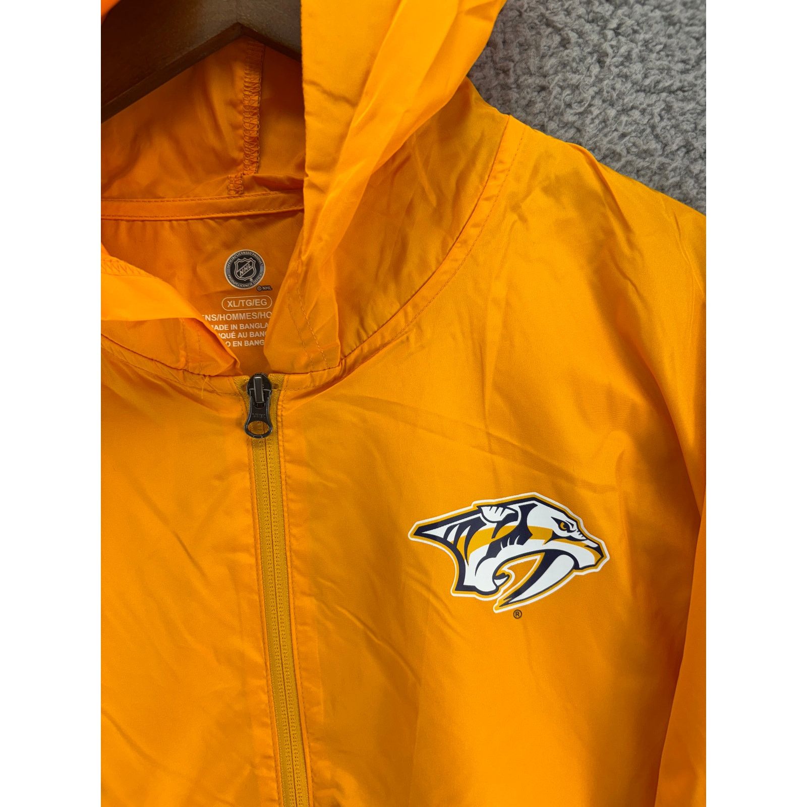 NHL NHL Nashville Predators 1/2 Zip Windbreaker Pullover Mens XL Size US XL / EU 56 / 4 - 6 Thumbnail