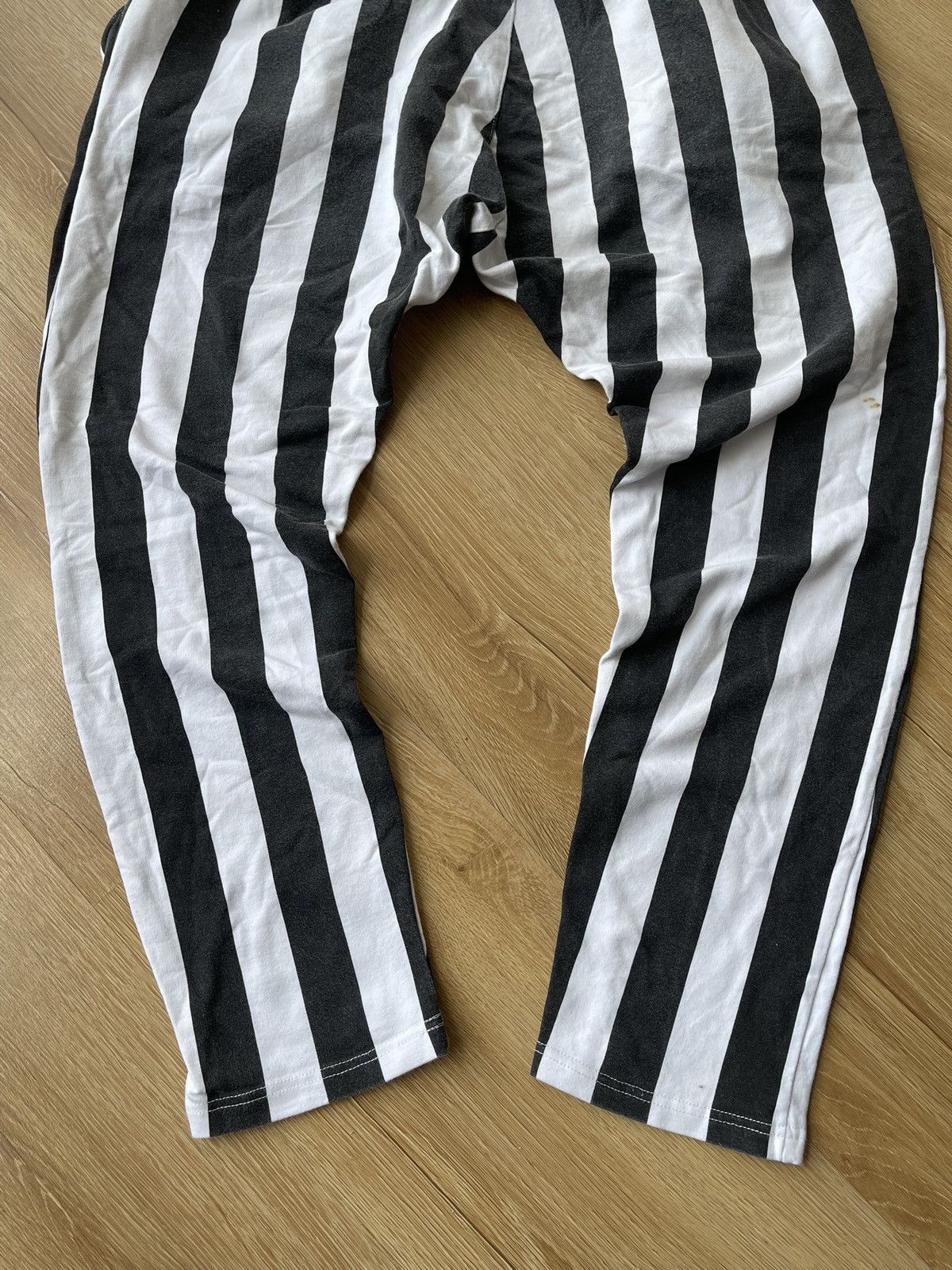 Japanese Brand VTG Striped Baggy Harem Pants Grunge Punk Issey Miyake Style Size US 29 - 14 Thumbnail