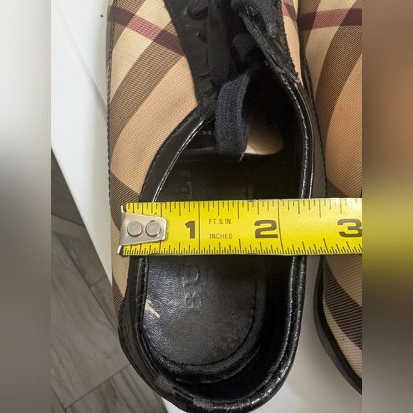 Burberry Black/Beige Canvas And Patent Leather Low Top Sneakers Size US 9 / IT 39 - 14 Thumbnail