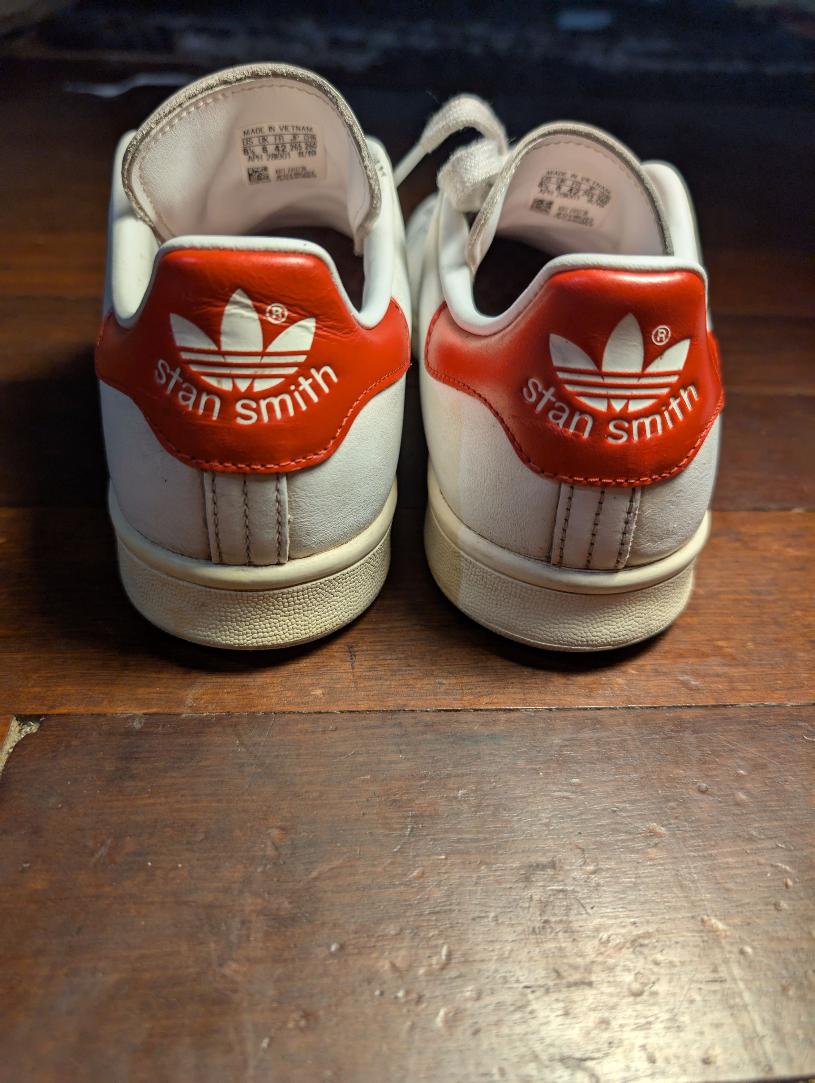 Adidas Stan Smith 'Valentine's Day Red' (2020) UK 8 Size US 8.5 / EU 41-42 - 5 Thumbnail