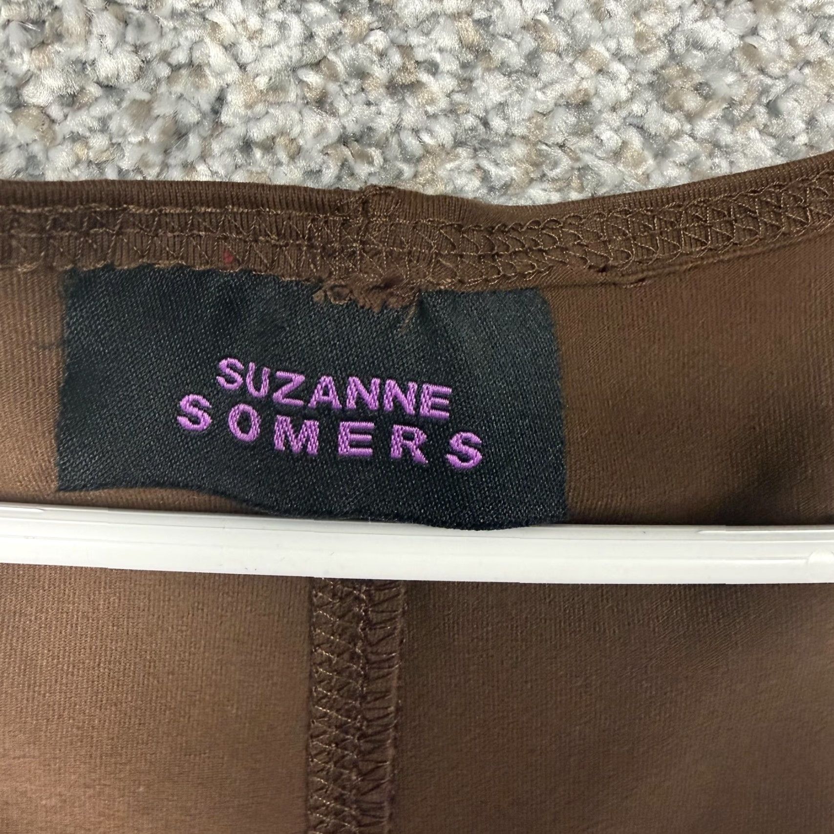 Vintage Suzanne Somers Jumper Dress M Brown Y2K Tech Grunge Whimsigoth Layering Indie Size M / US 6-8 / IT 42-44 - 4 Thumbnail