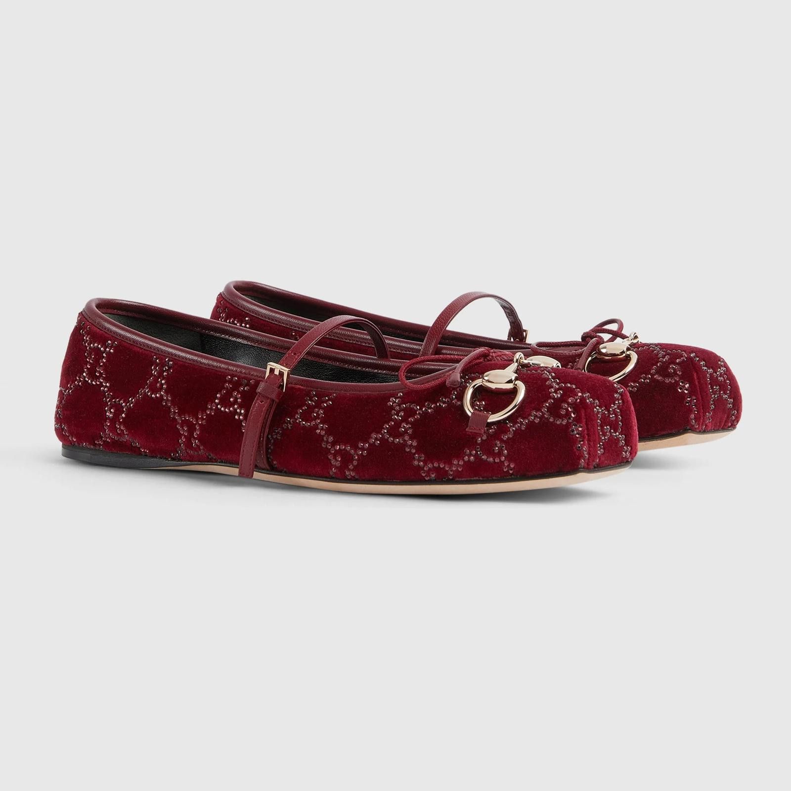 Gucci Gucci Horsebit GG Crystal Flats Size US 7.5 / IT 37.5 - 2 Thumbnail