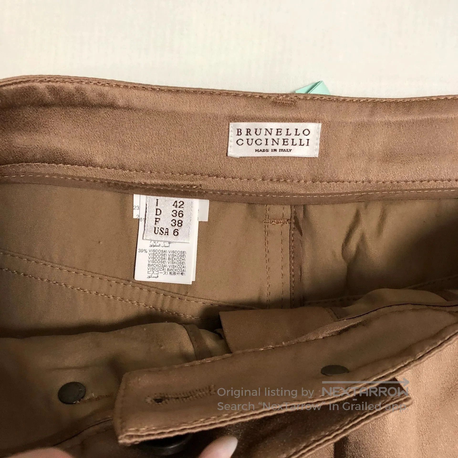 Brunello Cucinelli Brunello Cucinelli Silk Skirt. Size 30" / US 8 / IT 44 - 2 Thumbnail