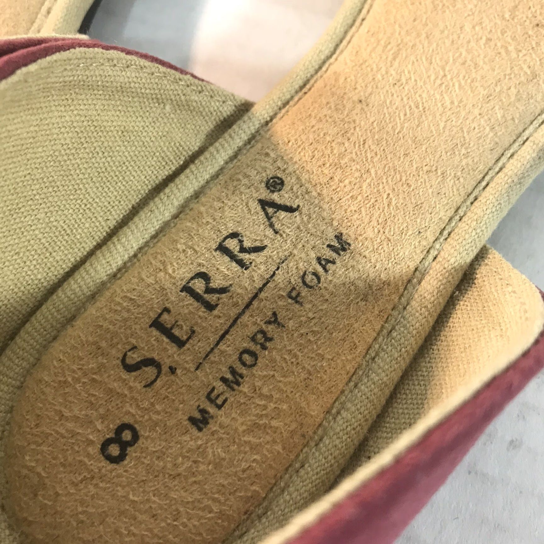 Vintage Serra Women’s Memory Foam Flat Shoes Size 8 Berry Pointed Toe Summer Casual Size US 8 / IT 38 - 4 Thumbnail