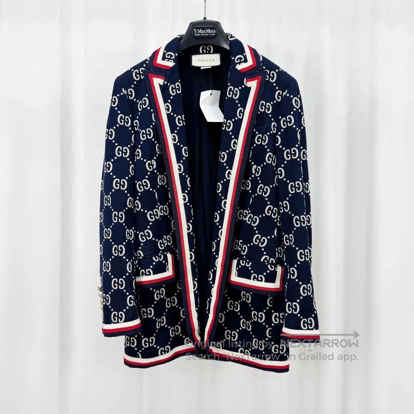 Gucci gucci monogram print blazer with red accents. Size US S / EU 44-46 / 1 - 1 Thumbnail
