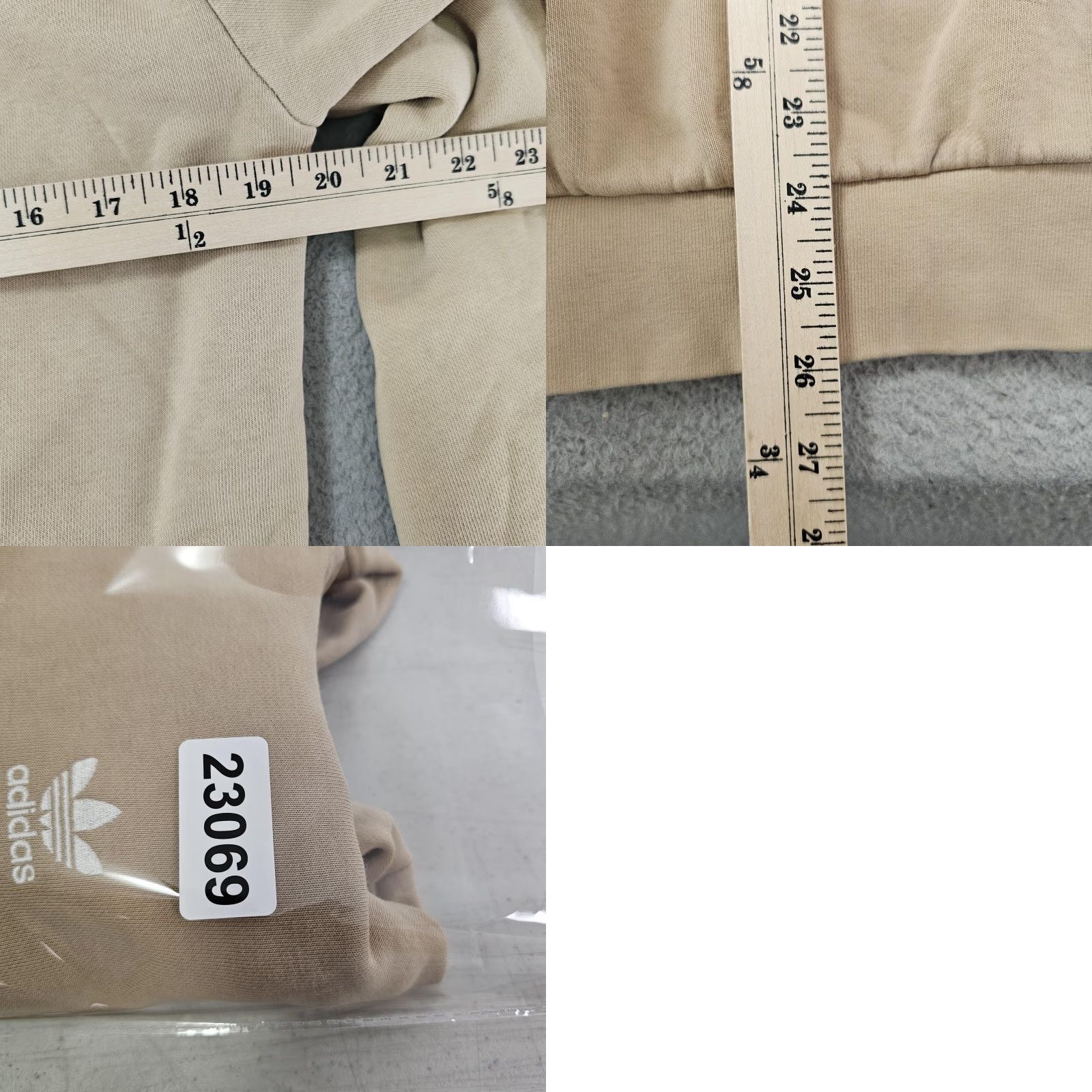 Adidas Adidas Originals Hoodie Mens Small Tan Beige Trefoil Logo Primegreen Pullover Size US S / EU 44-46 / 1 - 8 Thumbnail